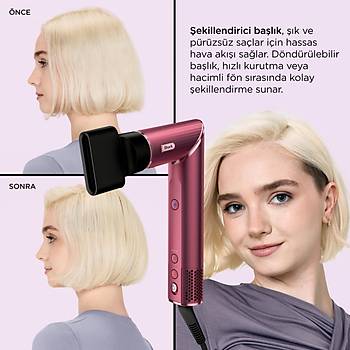 Shark Flexstyle 5-in-1 Sa� Kurutma & �ekillendirme Sistemi - Cherry HD456CREU