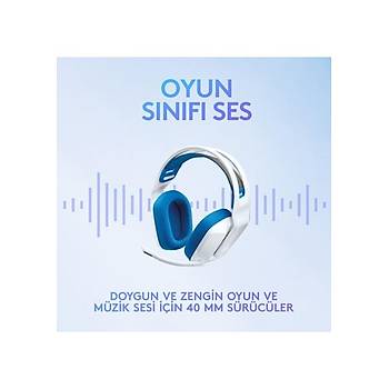 Logitech G G335 Kablolu Oyuncu Kulaklik - Beyaz 981-001018