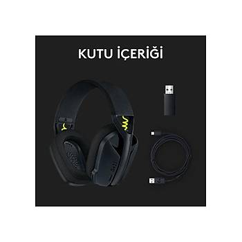 Logitech G G435 LIGHTSPEED Kablosuz Oyuncu Kulakl - Siyah 981-001050
