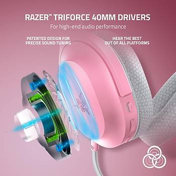 Razer Barracuda X PEMBE  RZ04-04430300-R3M1 Kablosuz Oyuncu Kulakl�k