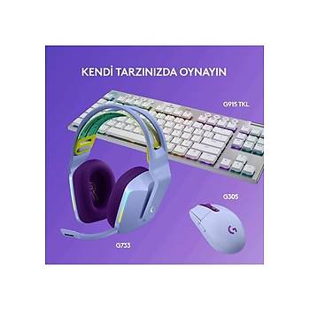 Logitech G G733 LIGHTSPEED RGB Kablosuz 7.1 Surround Ses Oyuncu Kulakl - Lila 981-000890