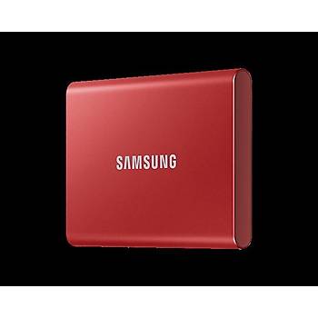 Samsung T7 2TB MU-PC2T0R/WW 1050MB-1000MB/Sn USB 3.2 Gen2 Harici SSD KIRMIZI 3 YIL Samsung TURKIYE Garantili