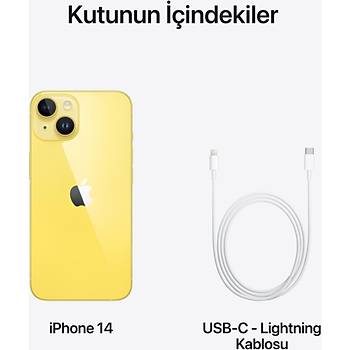 APPLE IPHONE 14 256 GB SARI MR3Y3TU 2 YIL APPLE TURKIYE GARANTILI