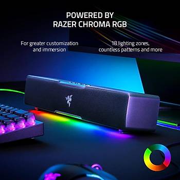 RAZER LEVIATHAN V2 X BLUETOOTH 5.0 V2 X 2.1 KABLOSUZ CHROMA RGB TYPE-C SOUNDBAR RZ05-04280100-R3M1