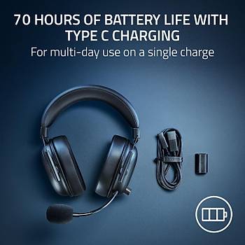 Razer BlackShark V2 HyperSpeed Siyah RZ04-04960100-R3M1 HyperSpeed Kablosuz E-Spor Oyuncu Kulakl�k