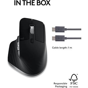 Logitech Mx Master 3S For Mac 910-006571 Siyah �arjl� Sessiz Lazer Kablosuz Mouse