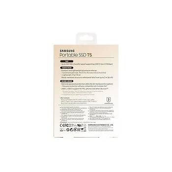 SAMSUNG T5 1TB  SSD TAINABLR HDD GOLD MU-PA1T0G/WW