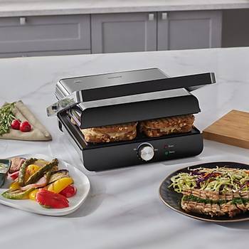 HOMEND GRILLIANT 1346H INOX GOVDELI DOKUM PLAKALI TOST VE IZGARA MAKINESI