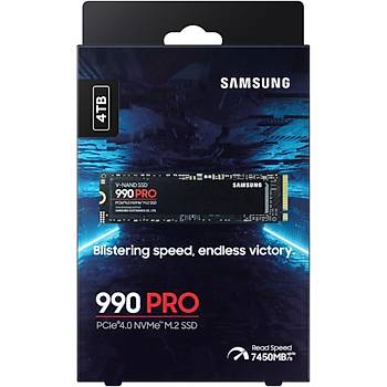Samsung 990 PRO Sogutuculu 4TB MZ-V9P4T0CW 7450MB-6900MB/Sn PCIe 4.0 x4 NVME 2.0 M.2 SSD 5 YIL Samsung TURKIYE Garantili