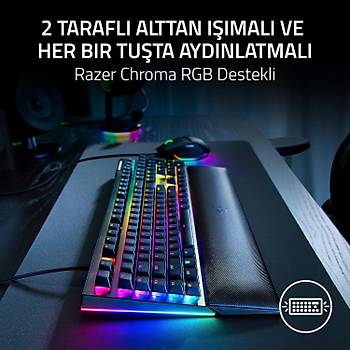 Razer Blackwidow V4 RZ03-04691200-R3L1 Chroma RGB Green Switch Kablolu Mekanik Oyuncu Klavye