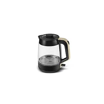 Karaca Glass Tea Xl 2 In 1 Cam Su Is�t�c� & �ay Makinesi Krem