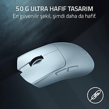 Razer Viper V4 Pro Beyaz RZ01-05630200-R3G1 �arjl� Makrolu Optik Kablolu/Kablosuz Oyuncu Mouse