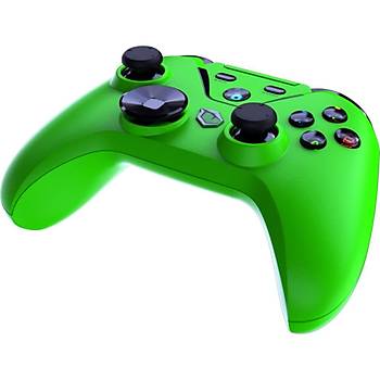 Pusat Clutch Titresim Geri Bildirimli Cift Mod Kablosuz Bluetooth ve 2.4 GHz Gamepad Yesil
