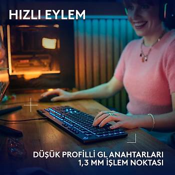 Logitech G915 X GL Tactile Brown Switch RGB Kablolu Ingilizce Mekanik Gaming Klavye 920-012942