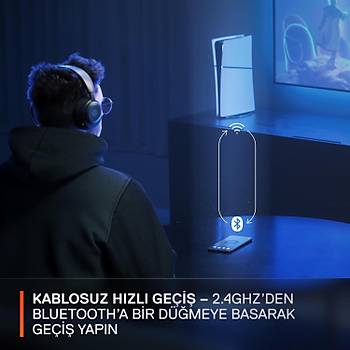 Steelseries Arctis Nova 5P Siyah SSH61673 Kablosuz Oyuncu Kulakl�k 2 YIL STEELSERIES TURKIYE GARANTILIDIR