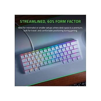 Razer Huntsman Mini Mercury Beyaz  RZ03-03390300-R3M1 Purple Switch Kablolu Mekanik Oyuncu Klavye