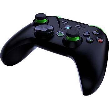 Pusat Clutch Titresim Geri Bildirimli Cift Mod Kablosuz Bluetooth ve 2.4 GHz Gamepad Siyah