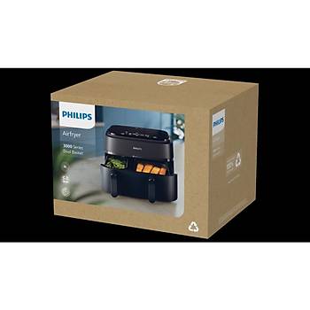 Philips NA350/00 3000 Serisi Cift Hazneli Airfryer 6+3,5 lt