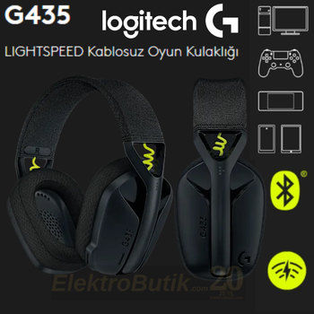 Logitech G435 Lightspeed Siyah 981-001050 Kablosuz Oyuncu Kulakl�k