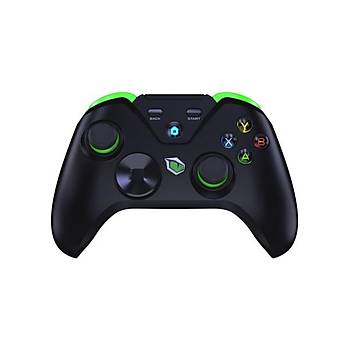 Pusat Clutch Titreim Geri Bildirimli ift Mod Kablosuz (Bluetooth ve 2.4 GHz) Gamepad - Siyah