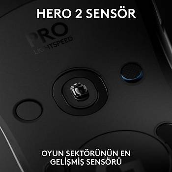 Logitech G Pro 2 L�ghtspeed Beyaz 910-007303 44K Hero 2 Optik LIGHTSYNC RGB �arjl� 80gram Kablosuz Oyuncu Mouse