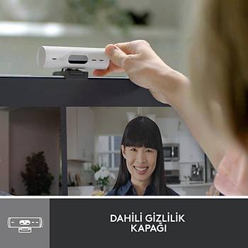 LOGITECH BRIO 500 FULL HD 1080P MIKROFONLU WEB KAMERASI  BEYAZ 960-001428