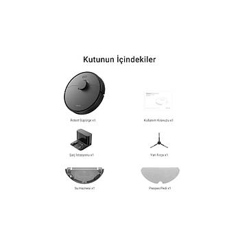 Dreame D9 Max Gen 2 Robot S�p�rge Siyah, 6.000Pa Emi� G�c�