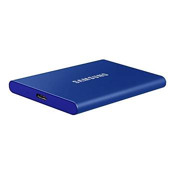 Samsung T7 2TB MU-PC2T0H/WW 1050MB-1000MB/Sn USB 3.2 Gen2 Harici SSD Mavi 3 YIL Samsung TURKIYE Garantili