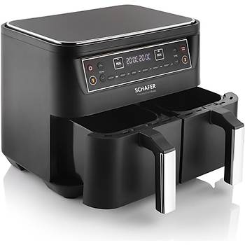 SCHAFER FIT FRY DUAL AIRFRYER SIYAH