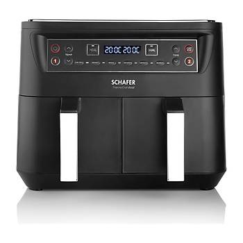 SCHAFER FIT FRY DUAL AIRFRYER SIYAH