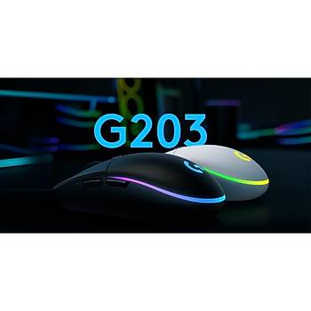Logitech G203 Lightsync RGB Mouse SÝYAH 910-005796