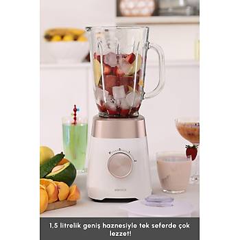 Karaca Multiblend Smoothie Blender Krem 1000W