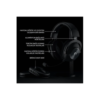 Logitech G Pro X 981-000907 Wireless Lightspeed 7.1 Kablosuz Kulak �st� Oyuncu Kulakl���