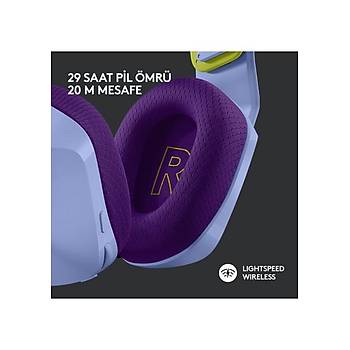 Logitech G G733 LIGHTSPEED RGB Kablosuz 7.1 Surround Ses Oyuncu Kulakl - Lila 981-000890