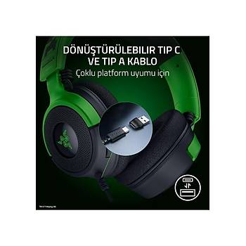 Razer Kraken V4 X Minecraft RZ04-05180200-R3M1 Chroma RGB Kablolu Oyuncu Kulakl�k