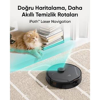 ANKEREUFY CLEAN X8 PRO AKILLI ROBOT SUPURGE  CIFT TURBIN 2X4000PA CEKIM GUCU