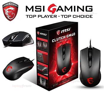 MSI Clutch GM40 5000DPI 9 Tuş Optik Siyah Gaming Mouse