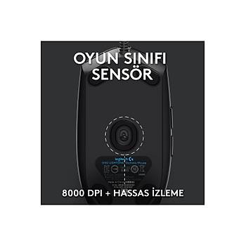 Logitech 910-005823 G102 LightSync Black 8000DPI 6 Tu� Optik RGB Siyah Kablolu Gaming (Oyuncu) Mouse