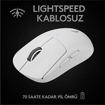LOGITECH G PRO X SUPERLIGHT HERO 25.600 DPI 400 IPS LIGHTSPEED KABLOSUZ BEYAZ 910-005943