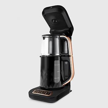 KARACA ROBOTEA PRO QUARTZ 4 IN 1 KONUSAN CAY MAKINESI BLACK COPPER