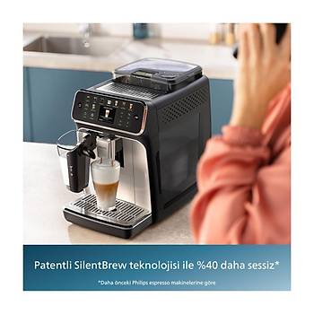 Philips 4400 Serisi EP4441 50 Tam Otomatik Espresso Makinesi Sicak ve Soguk Kahve