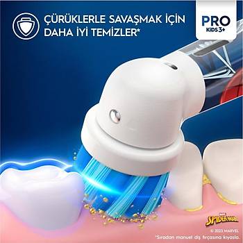 Oral-B Vitality Pro Spiderman Ozel Seri Cocuklar Icin Sarj Edilebilir Dis Fircasi
