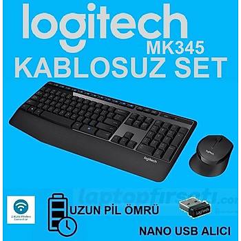 ????Logitech MK345 Kablosuz Klavye Mouse Set 920-006514