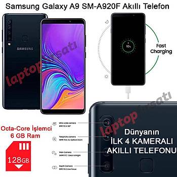 Samsung Galaxy A9 SM-A920F 2018 128 GB SÝYAH (Samsung Türkiye Garantili) 
