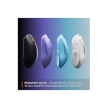 SteelSeries Rival 3 Gen 2 Kablosuz SSM62524 Optik 6 Tu� 8500DPI Beyaz Kablolu Gaming (Oyuncu) Mouse