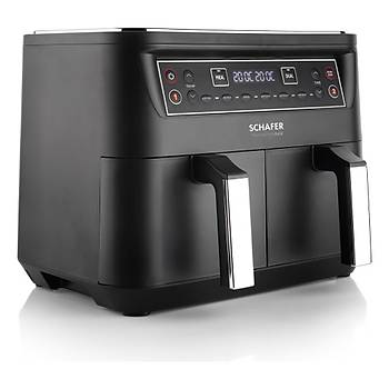 SCHAFER FIT FRY DUAL AIRFRYER SIYAH