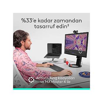 Logitech MX Master 4 Siyah 910-007562 �arjl� Kablosuz Ergonomik Mouse