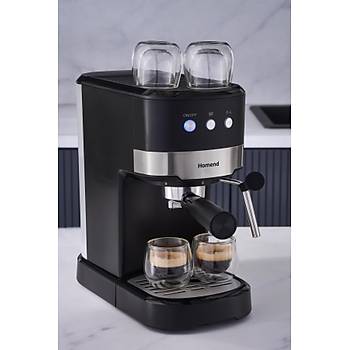 Homend Coffeebreak 5011H S�t K�p�rt�c�l�, 15 Bar Bas�n�l� Espresso Makinesi 1100W 1,2L