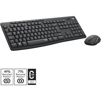 Logitech MK295 Siyah 920-009804 Kablosuz Klavye Mouse Set