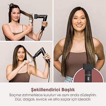 Shark FlexStyle 5-in-1 HD446EU Sa� Kurutma & �ekillendirme Sistemi - Black/Rose Gold
